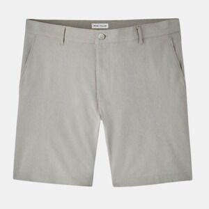 Peter Millar Shackleford Performance Hybrid Golf Shorts Men Size 35 British Gray